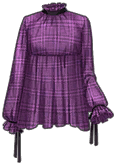 Plaid Tiered Tunic