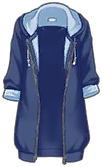 Big Silhouette Long Hoodie