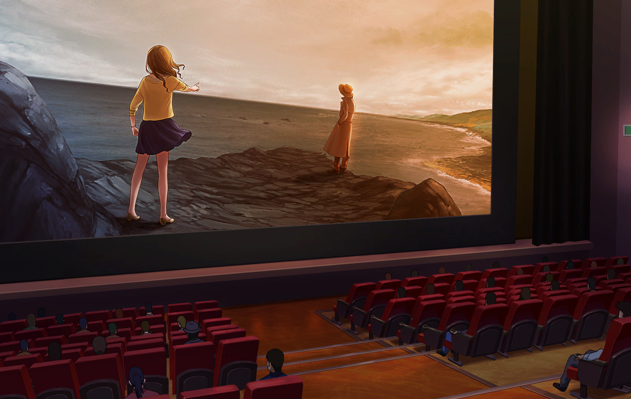 Movie scene for Cinema (Case of Yukemuroi's Onsen)