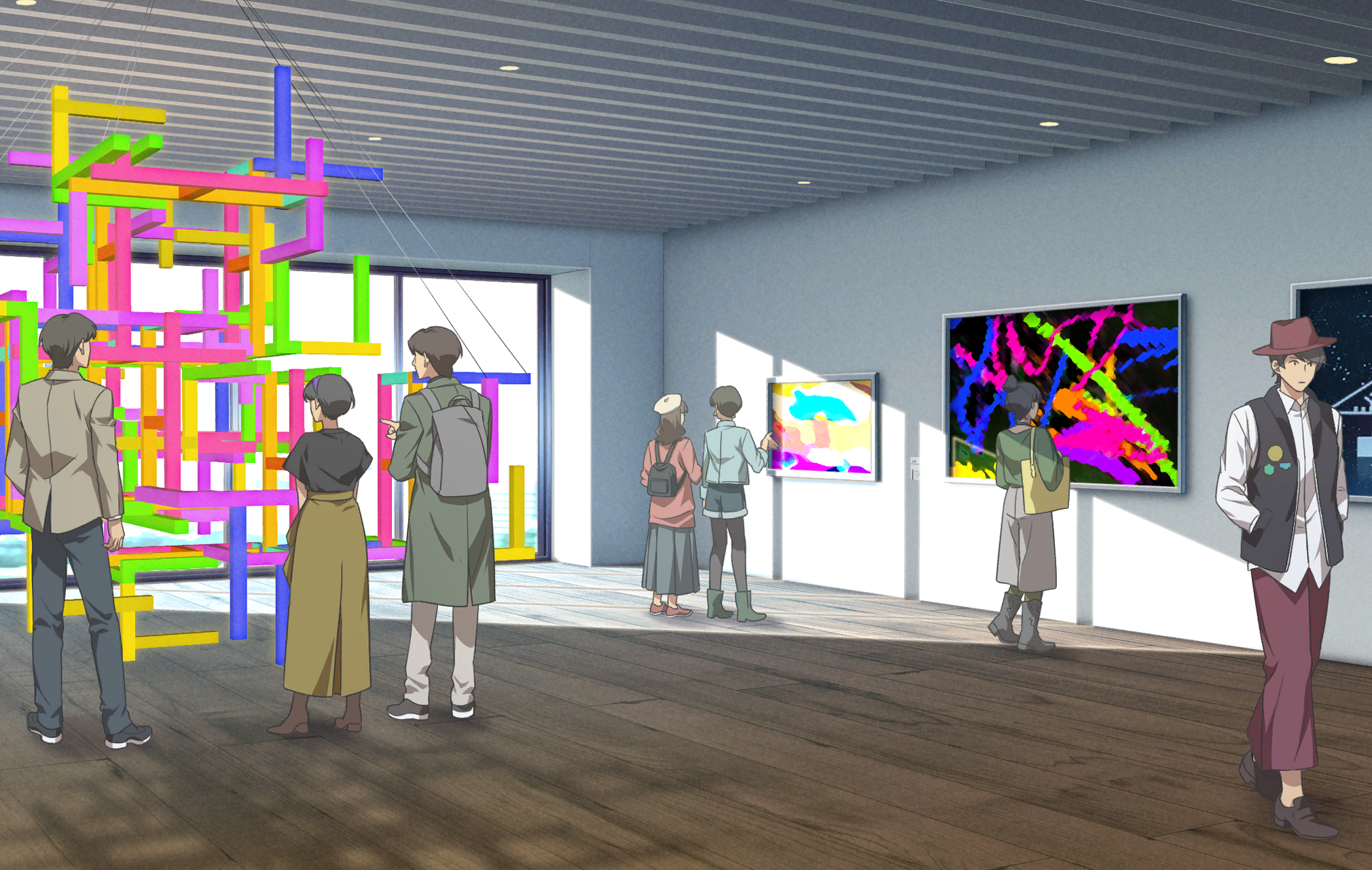 Museum exhibit for Museum (Contemporary Art Exhibition)